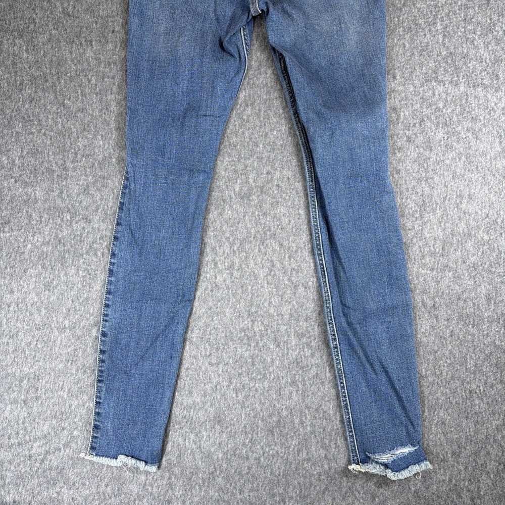 Hollister Jeans Juniors Womens 1 R 25x28 Super Skinny Blue Denim High Rise - Picture 9 of 12